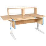 Растущая парта с задними и боковой полками Дэми СУТ 25-02-Б1Д2 (1500×880 мм)