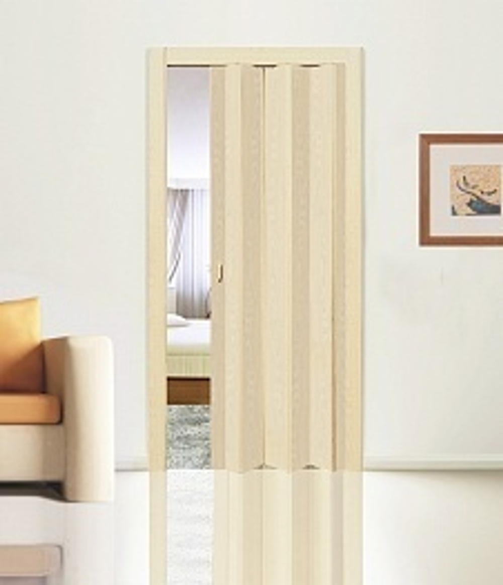 Пластиковые Двери Гармошка цвет: Белёный дуб