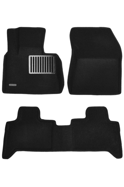 Коврики салона для BMW X5 (E-53) (2000-2006) Euromat 3D Lux черные. Арт. EM3D-001211