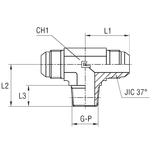 Штуцер FTC JIC 1/2" NPT1/8"