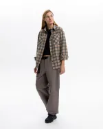 Рубашка Outerkit Timber серый/бежевый