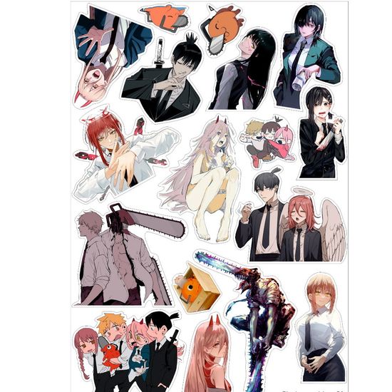 Наклейка А5 a Chainsaw Man 01 (Человек-бензопила 01)