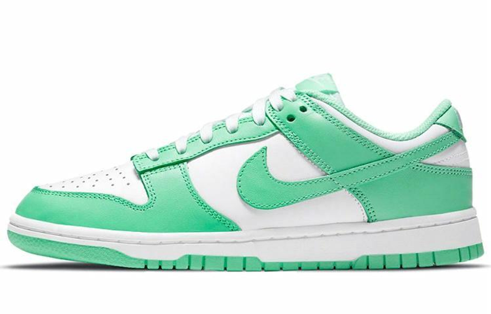 Кроссовки Nike Dunk Low Green Glow (Женская размерная сетка)