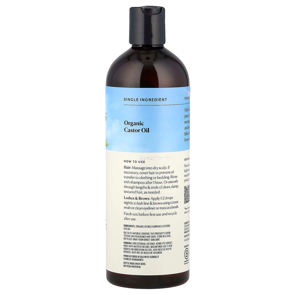 Sky Organics, Органическое касторовое масло, кондиционирующее масло, 473 мл (16 жидк. Унций)