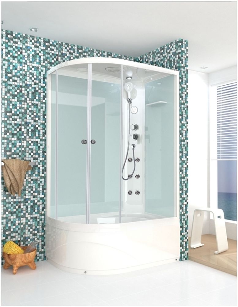 Душевая кабина DOMANI-Spa Delight 128 R high,правая,выс. поддон,мат,120х80х218