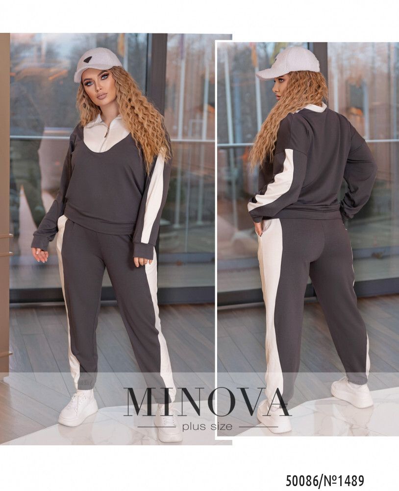 Костюм 1489-серый Minova