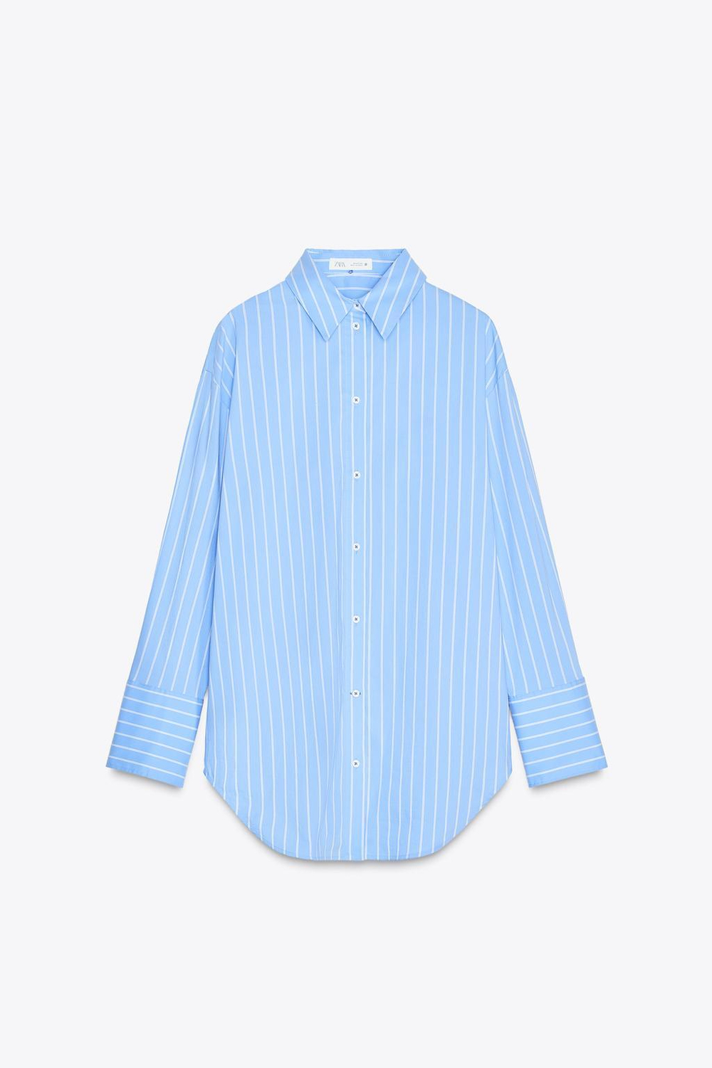 Рубашка оверсайз в полоску — zw collection