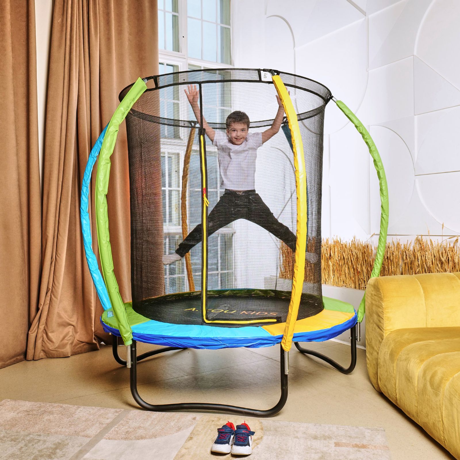 Батут с сеткой DFC A.KOU KIDS 6ft фото №14
