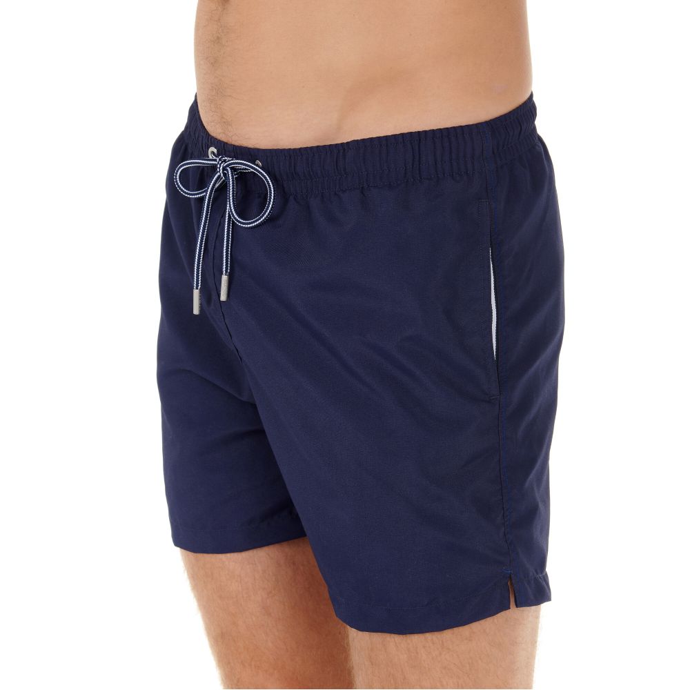 Мужские плавательные шорты темно-синие HOM SEA LIFE Beach Boxer 402537_4000RA