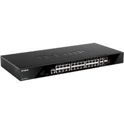 Коммутатор D-Link DGS-1520-28 / A1A Управляемый L3 стекируемый коммутатор с 24 портами 10 / 100 / 1000Base-T, 2 портами 10GBase-T и 2 портами 10GBase-X SFP+