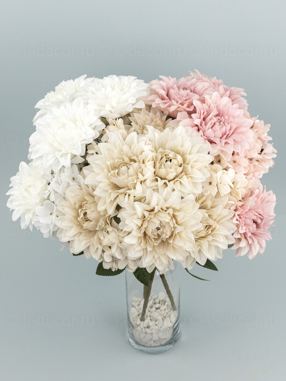 Букет георгины с гортензией