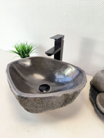 Раковина из речного камня RS-65972 45х34х15 из натурального камня