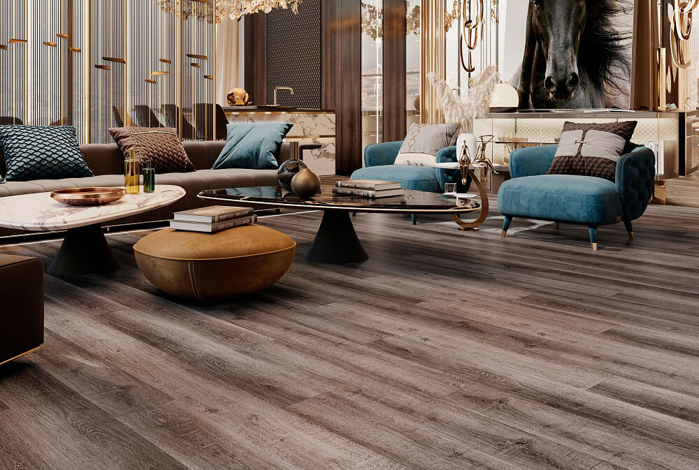 Кварцвиниловая плитка CronaFloor Wood ZH-81109-1 Дуб Горный