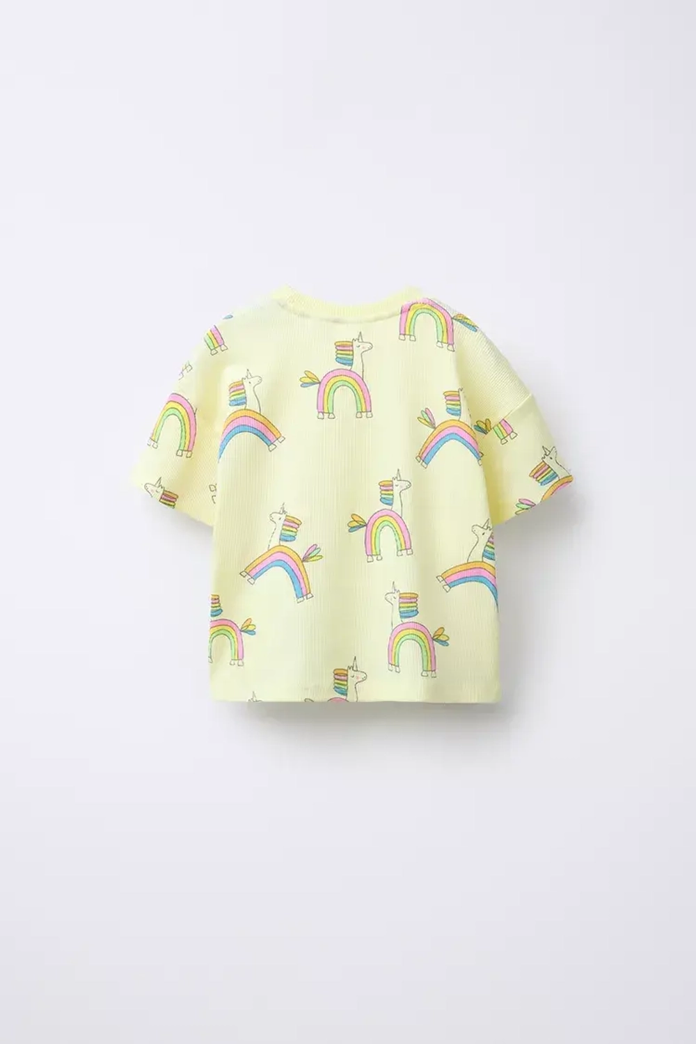 ZARA ПИЖАМА С ПРИНТОМ «ЕДИНОРОГ», ЖЕЛТЫЙ