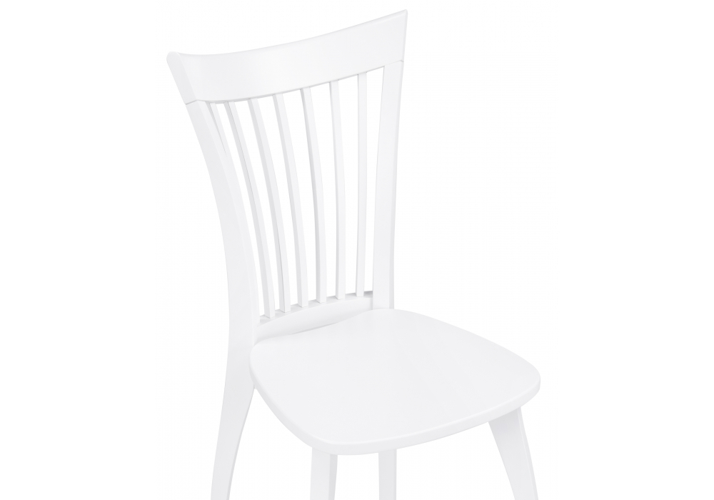 Стул деревянный Woodville Лидиос Лайт белый, ножки белые