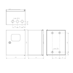 Корпус ЩМПг (окно)-00 290х220х175 IP54 NO_SIMPLE_STM_SHMPg(okno)-00_IP54 метал. Эра Б0041659