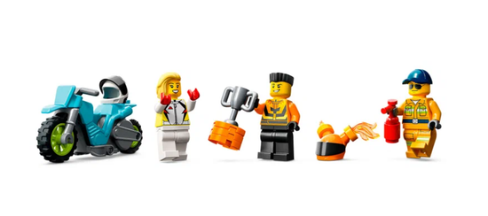 Конструктор Трюковой грузовик и огненное кольцо 479 деталей