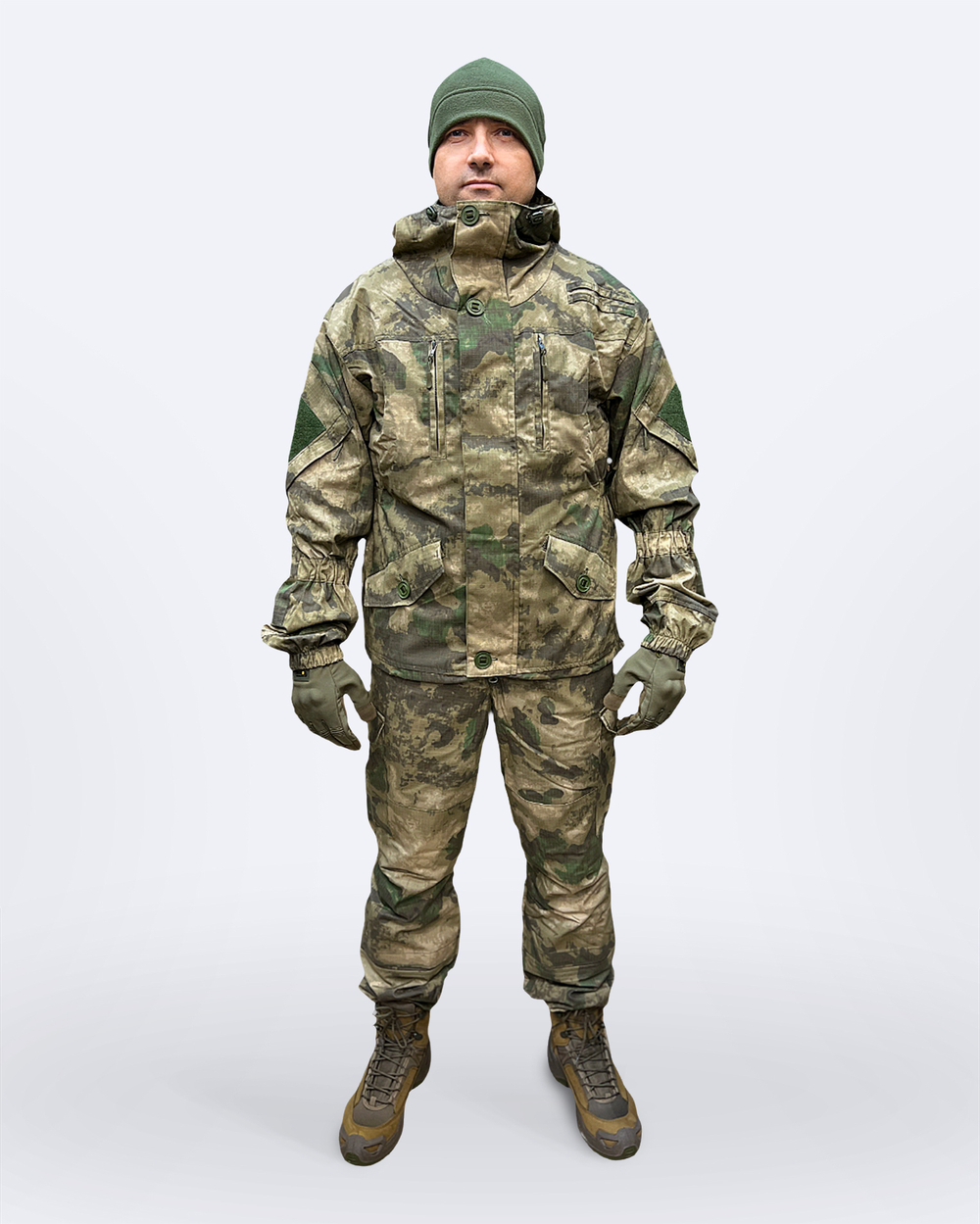 Костюм Горка 6М "Зелёный лес" с флисом, Рип-стоп (Беларусь)