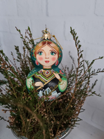 Матрешка стеклянная "Лягушка Царевна"