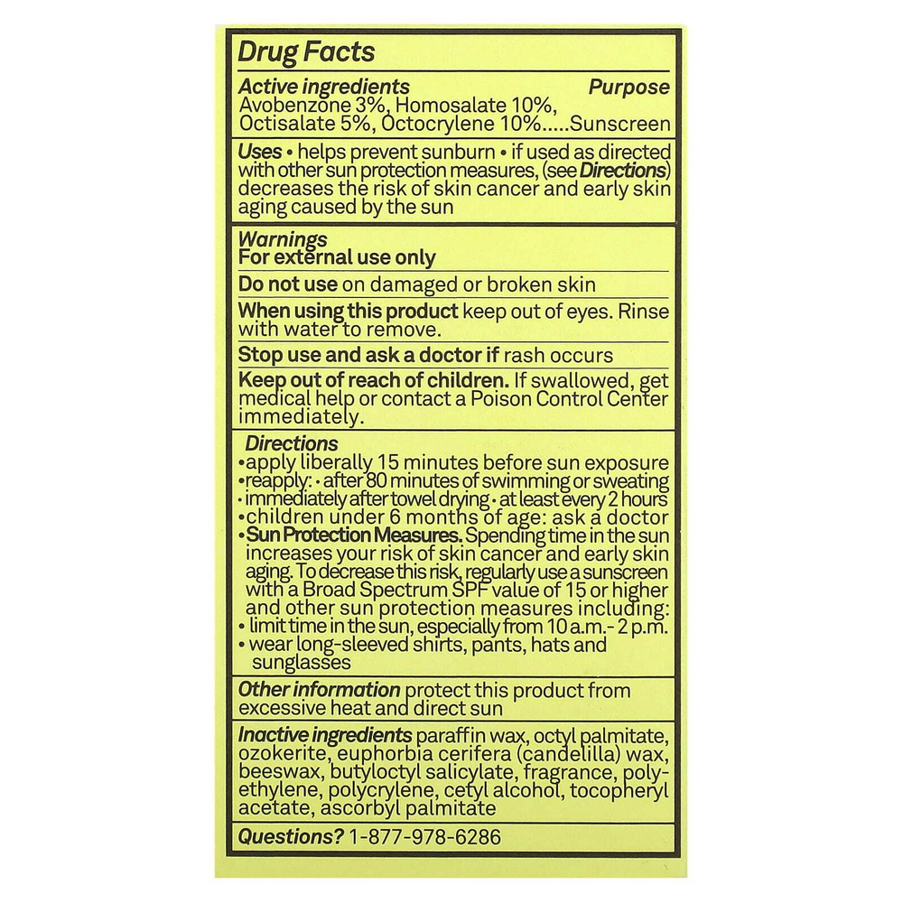 Sun Bum, Солнцезащитный стик премиального качества для лица, SPF 30, 13 г (0,45 унции)