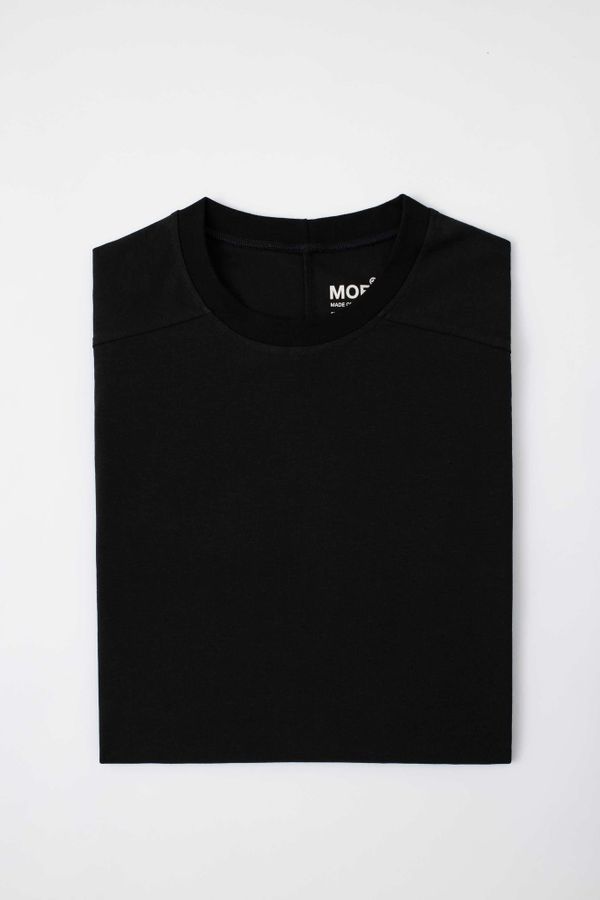 Футболка Базовая Реглан Черная - фото 4