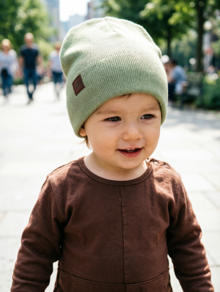 Шапка детская двухслойная Фисташковый