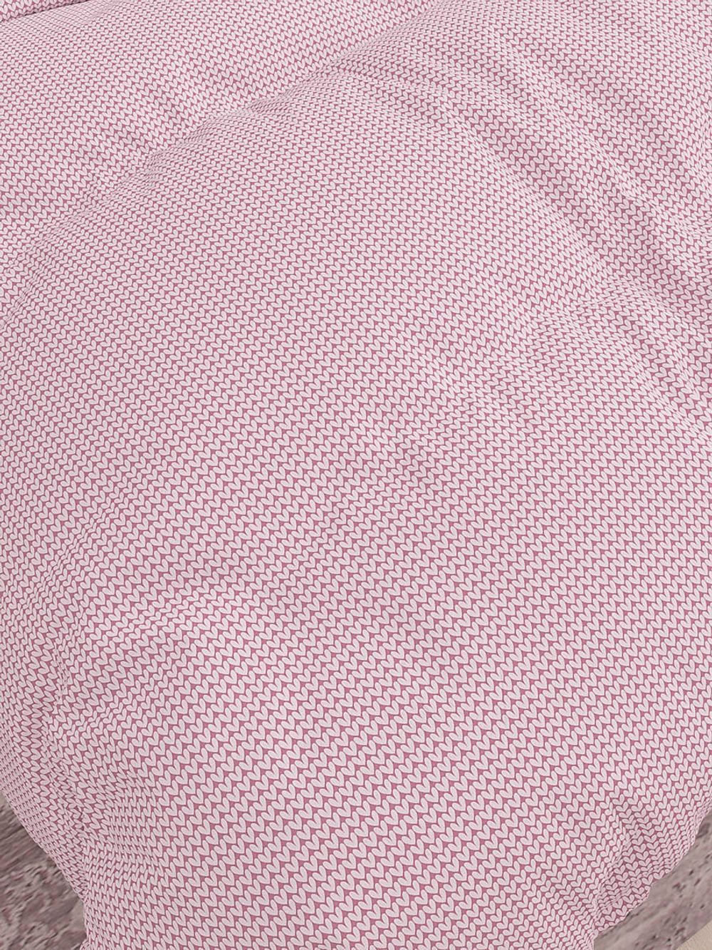 Наволочка комплект 2шт Сказка "Вязание розовое" 70х70 см, перкаль