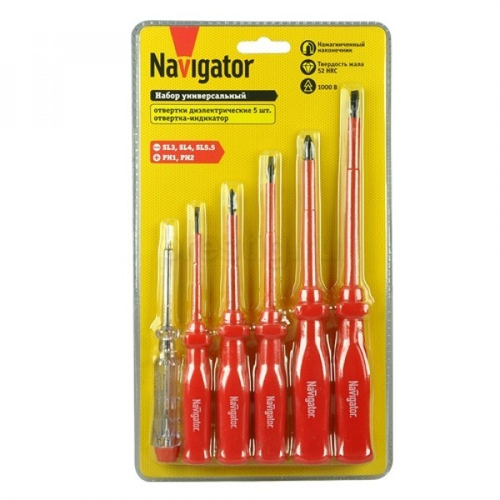 Набор отверток диэлектрических до 1000В Navigator