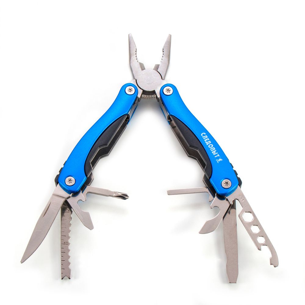 Мультитул (плоскогубцы) &quot;СЛЕДОПЫТ&quot;, средний, 11 предметов, в чехле, в коробке/60/100/