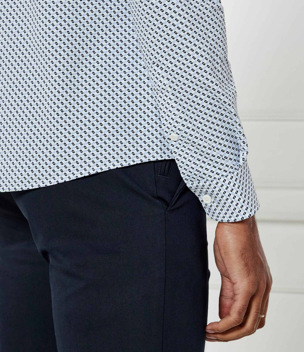 Рубашка P-ROAN-kent-C1-233 BOSS BLACK - голубой(50535377)