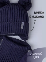 Шапка для мальчика со снудом осенняя