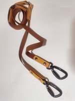 Пвоводок перестежка из биотана , 20 мм, 3 м. карабин авиационный алюминиевый с муфтой Коричневый и песочный