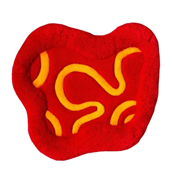 Коврик-лежанка красная, 70х75