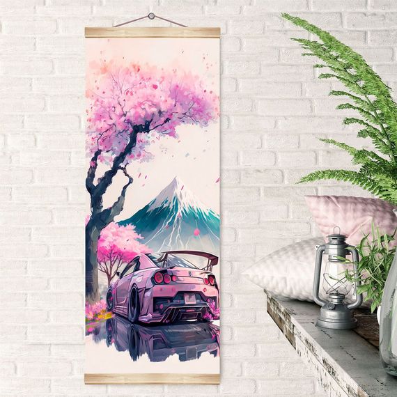 Rəqəmlərlə rəngləmə \ Картина по номерам 35Х88 ПАННО ЯПОНСКАЯ АТМОСФЕРА