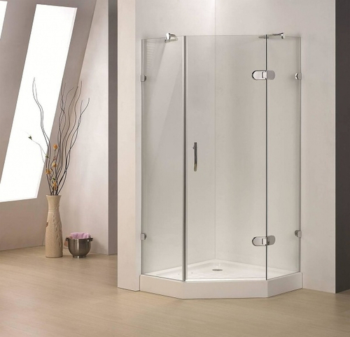 Душевой уголок Timo BY 100х100 BY-839 100C профиль Хром стекло прозрачное