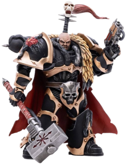 Фигурка Warhammer 40000  Chaos Space Marine Black Legion Chaos Lord Khalos the Ravager 1:18