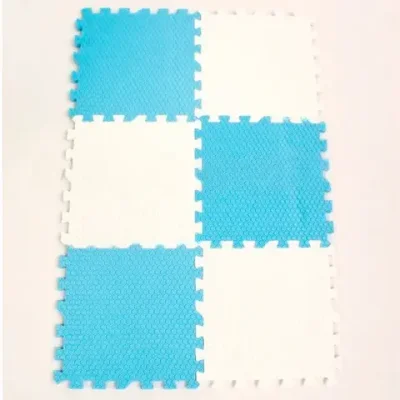 Мягкий пол "Соты" 6 плиток 300x300x14 мм 40 шор