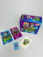 Взрывная карамель "НЕОН ТАТУ ЗОМБИ" со светящейся татуировкой 1гр*48шт*12 блоков