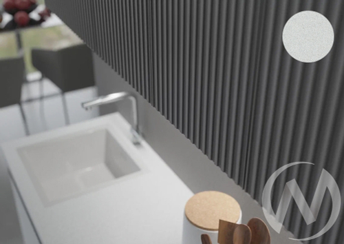 Кухня Оливия NEW 2;0м (белый/белый снег софт; графит софт NEW/антарес)