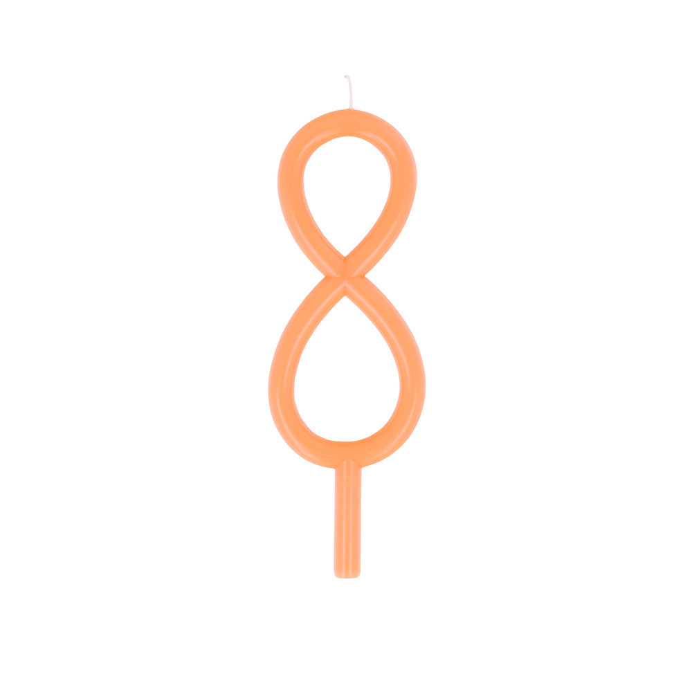 Свеча тонкая цифра "8"