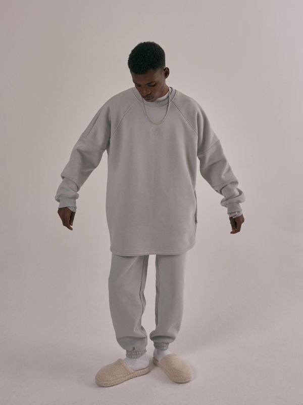 Толстовка "MULTICOLOR" Реглан Начес Портовый туман - фото 2