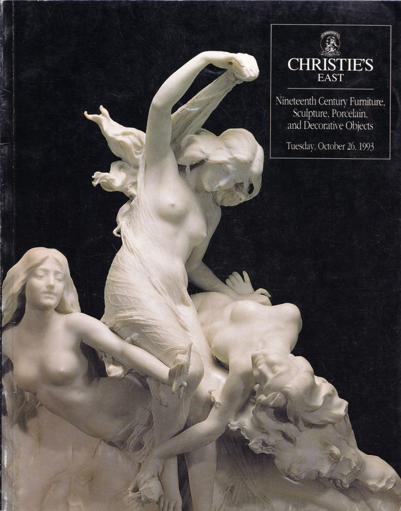 Каталог аукциона Christie's, Нью-Йорк, Мебель, скульптура, фарфор и предметы декоративно-прикладного искусства XIX века от 26 октября 1993 года