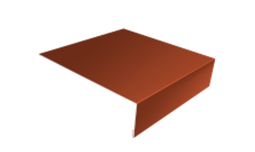 Планка лобовая 180х50 RAL 8004 терракот (2м) глянец