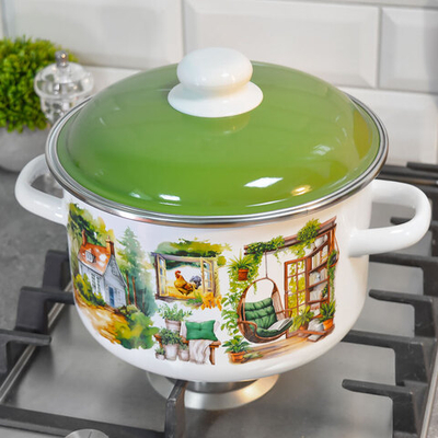 Кастрюля 4л "Лето на даче"