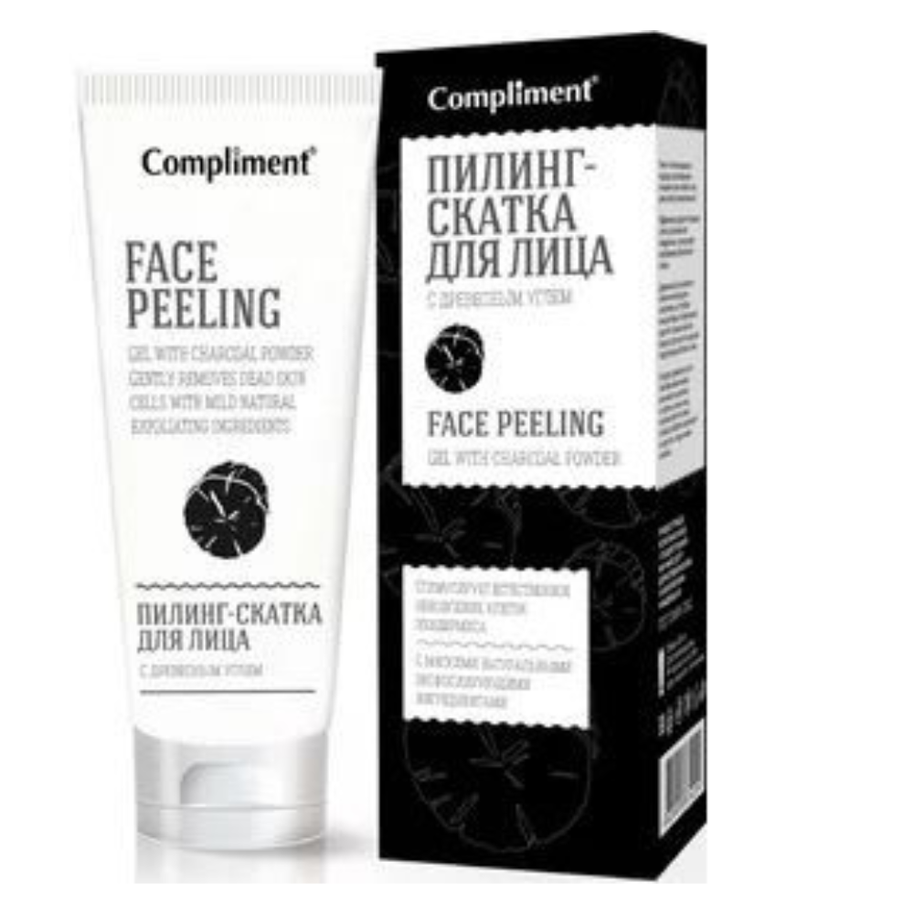 Пилинг-скатка для лица Compliment С древесным углем 80 мл