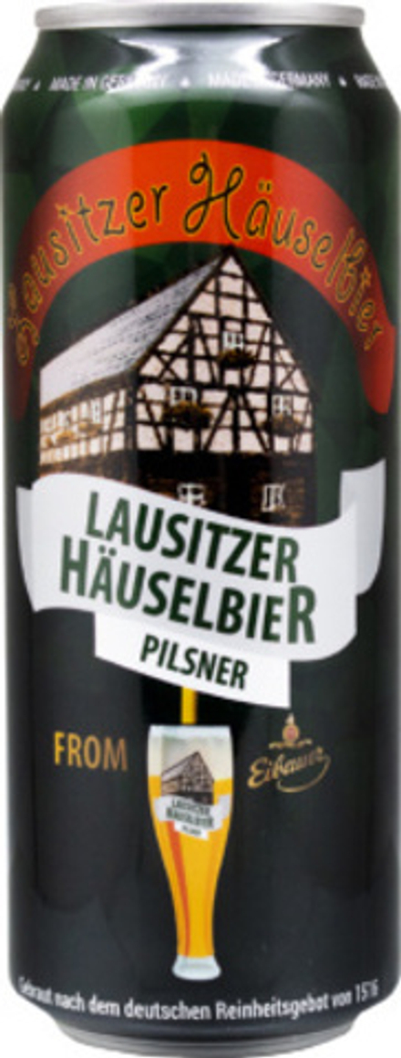 Пиво Лауситзер Хаусбир Пилзнер / Lausitzer Hauselbier Pilsner 0.5 - банка