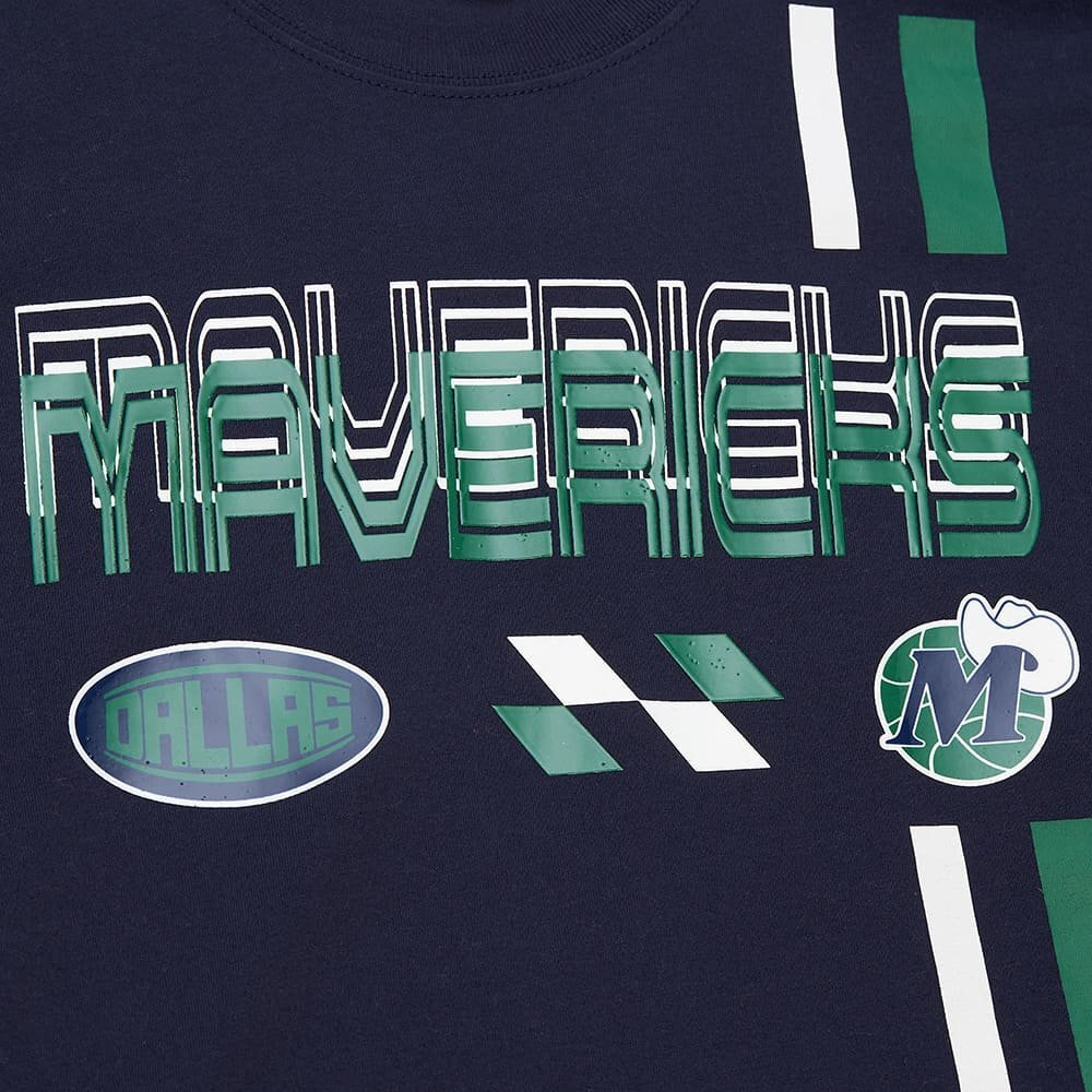 Баскетбольная футболка Mitchell&Ness NBA Speedway Blurred Dallas Mavericks Navy T-shirt
