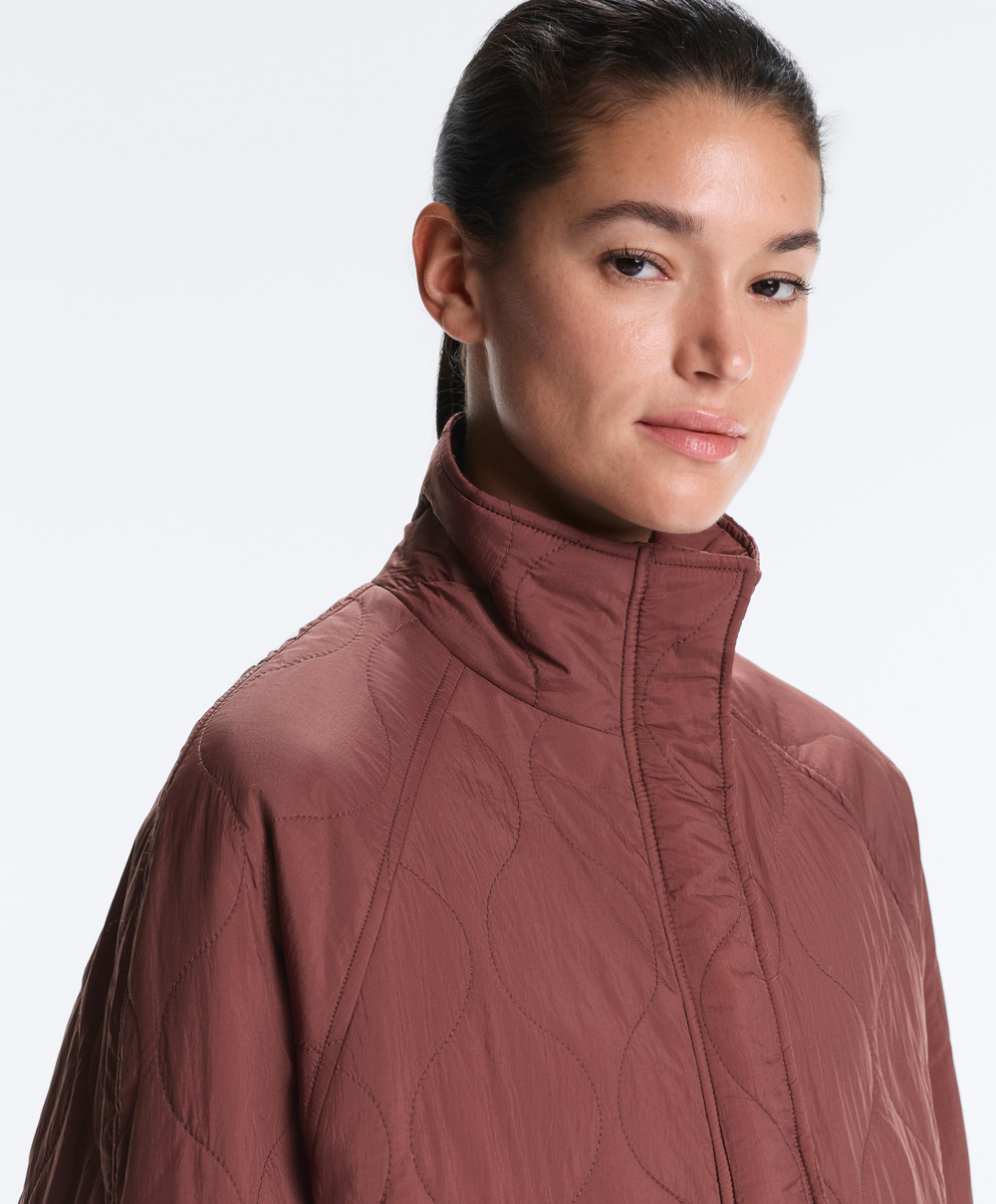 Oysho Водоотталкивающая утепленная куртка FELLEX® AEROGEL, линялый махагон