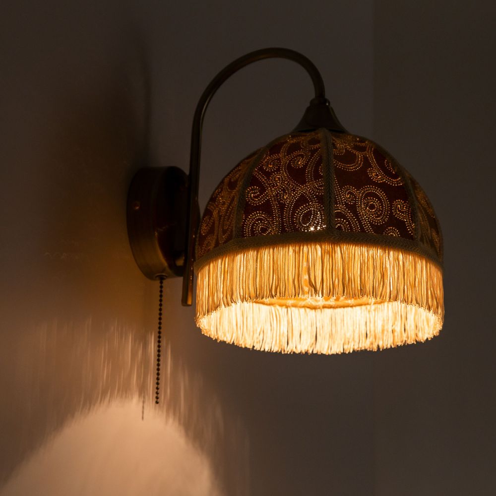 Citilux Базель CL407315 Бра с абажуром Вышивка и выключателем