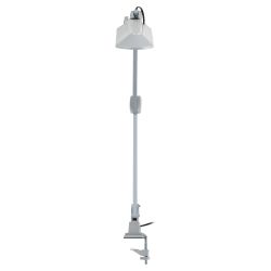 Настольный светильник ЭРА NL-201-G23-11W-GY с лампой PL на струбцине серый | Настольные светильники под лампу